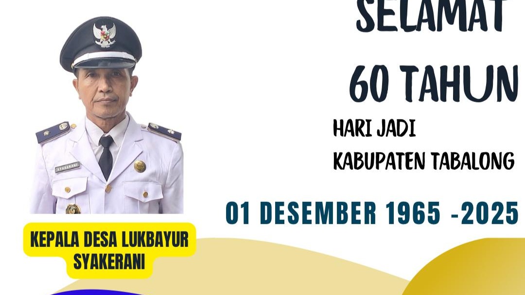Selamat Hari Jadi Kabupaten Tabalong Ke - 60 Tahun