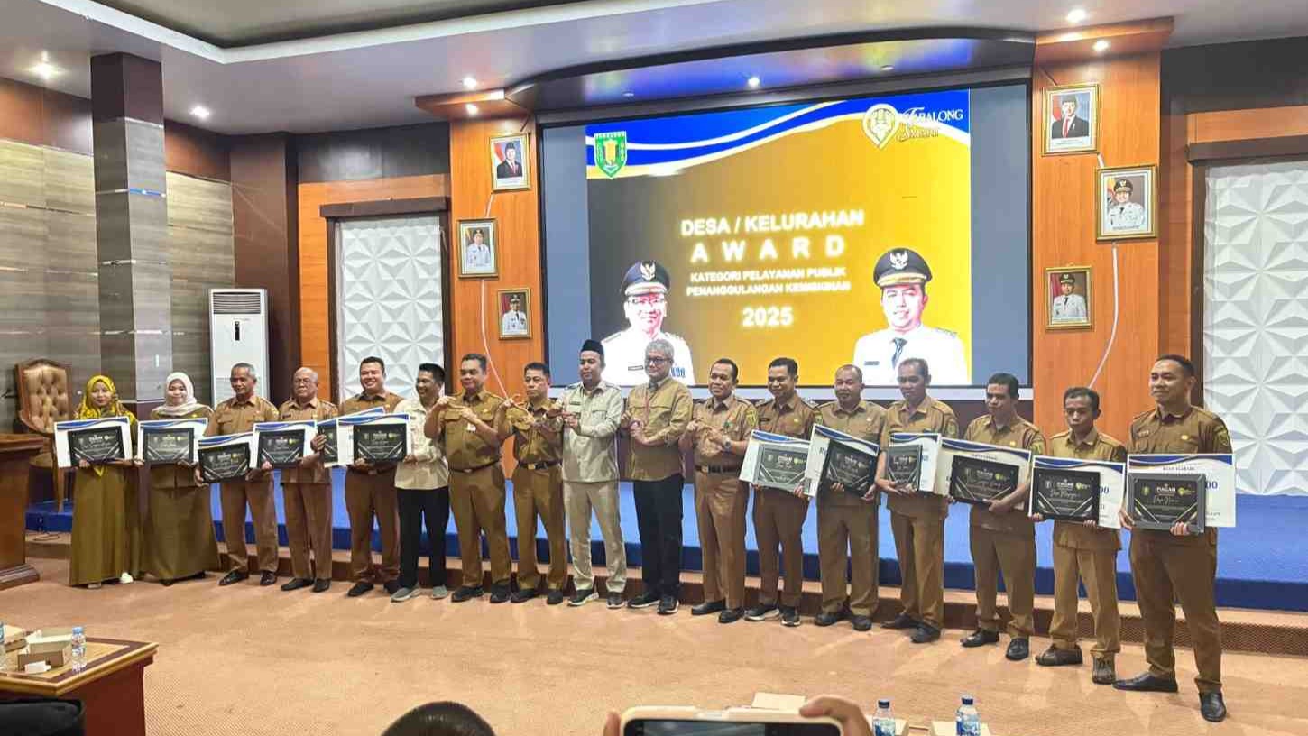 Desa Namun Mendapatkan Reward 25 juta dari pemerintah kabupaten tabalong