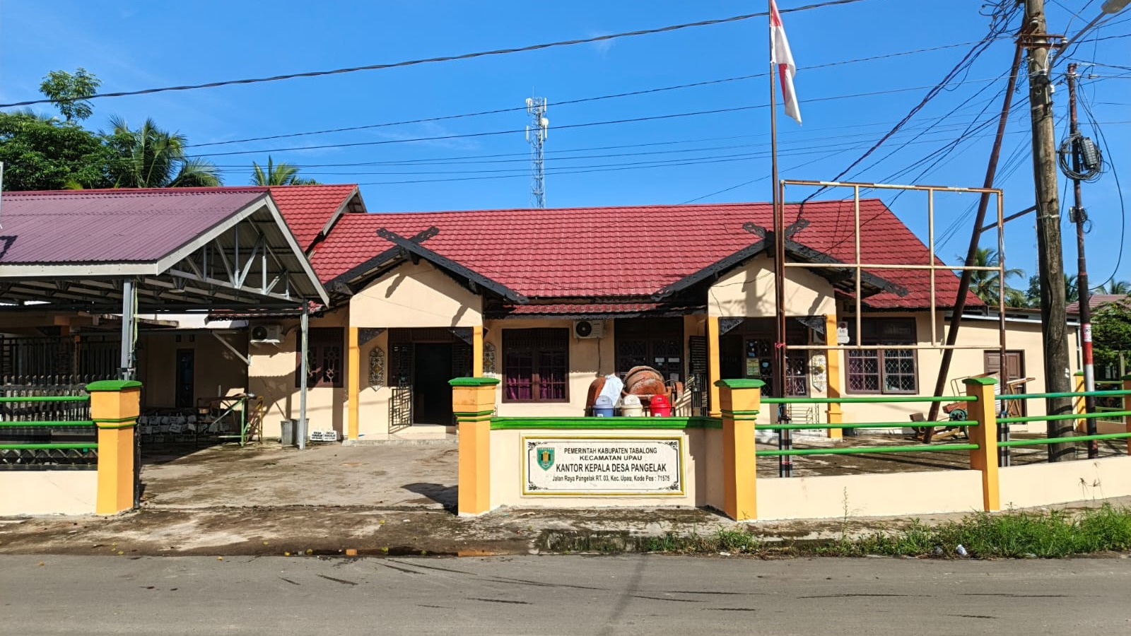 Gambar kantor Desa Pangelak terbaru