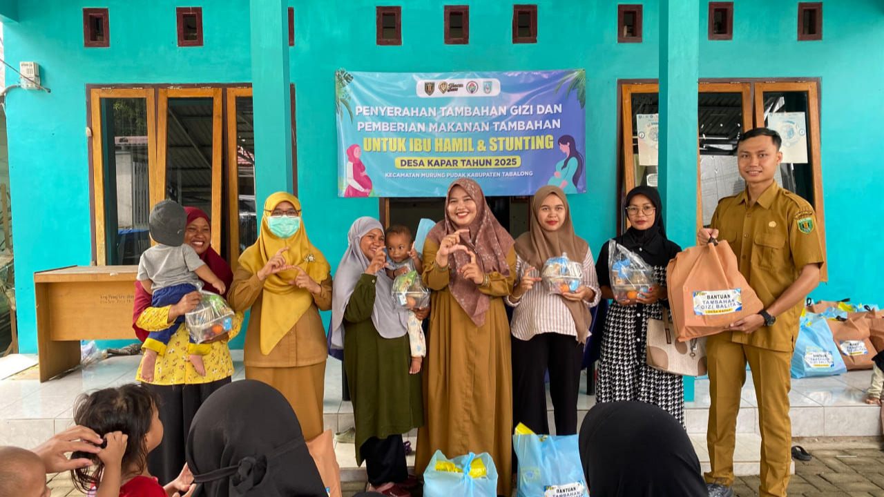 Pemerintah Desa Kapar Terus Salurkan Bantuan Tambahan Gizi untuk Wujudkan Desa Bebas Stunting  