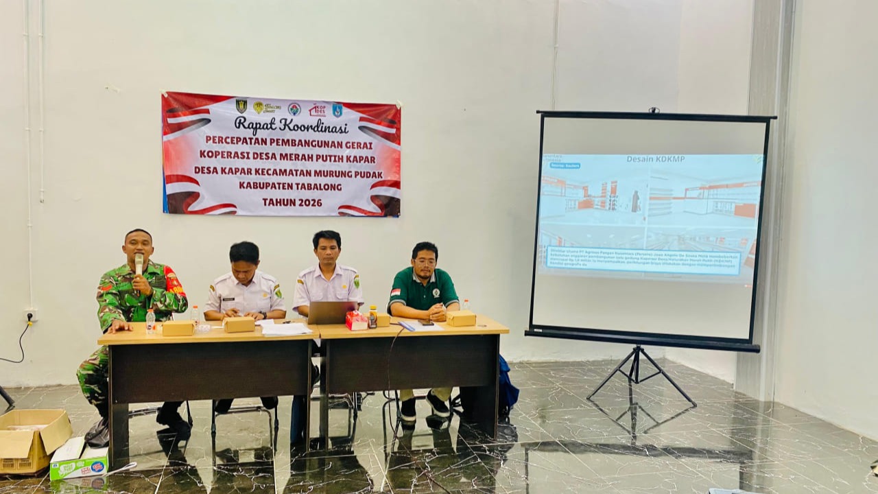 Desa Kapar Gelar Rapat Koordinasi Percepatan Pembangunan Gerai dan Gudang Koperasi Desa Merah Putih