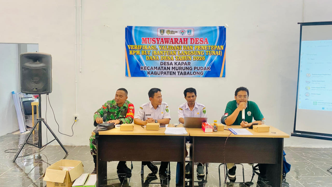 Musyawarah Desa Kapar Tetapkan 15 KPM BLT Dana Desa Tahun 2026