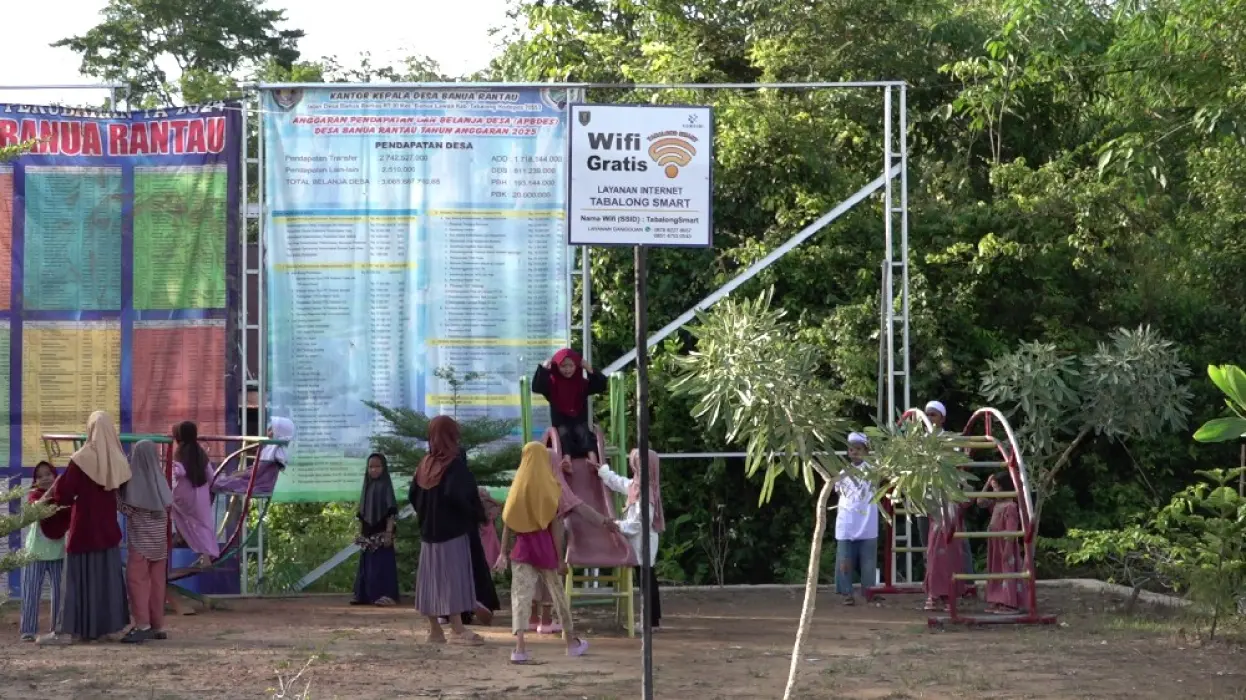 Desa Warukin & Tanta Hulu Siapkan Lahan RTH untuk Dukung Program 1 Desa 1 WiFi