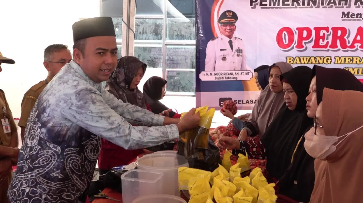 Harga Bawang Merah Melambung Tinggi, Pemkab Tabalong Gelar Operasi Pasar